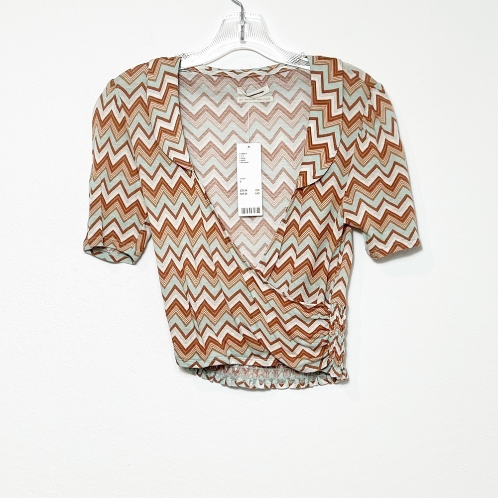 URBAN OUTFITTERS CROP TOP FAUX WRAP SIZE SMALL BRAND NEW
